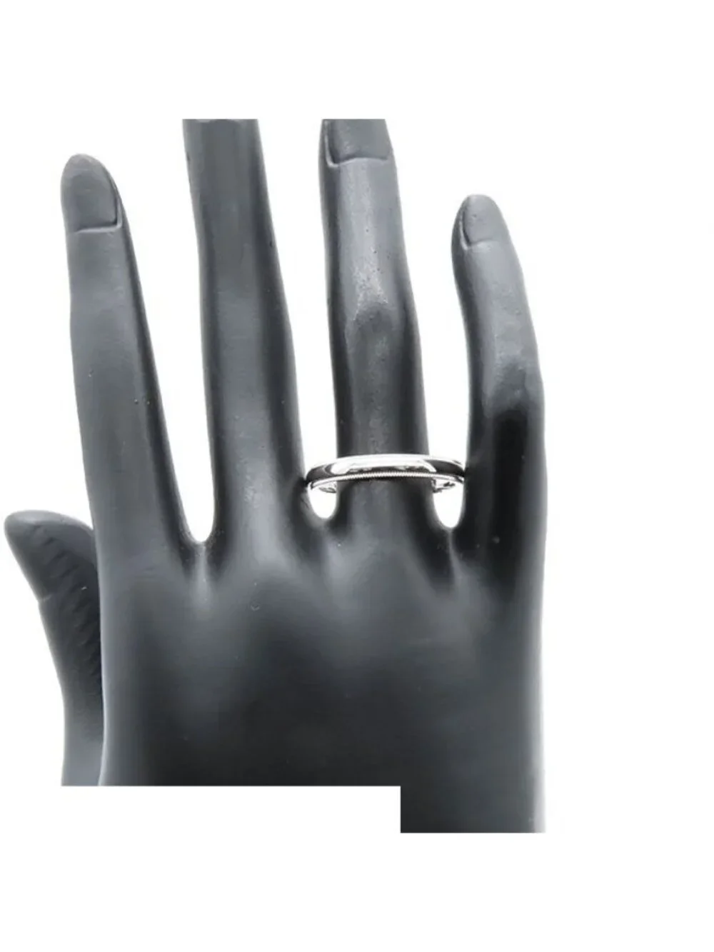 Tiffany & Co Milgrain Band Ring Platinum